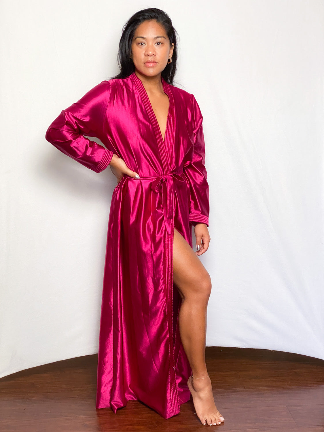 60s Magenta Robe