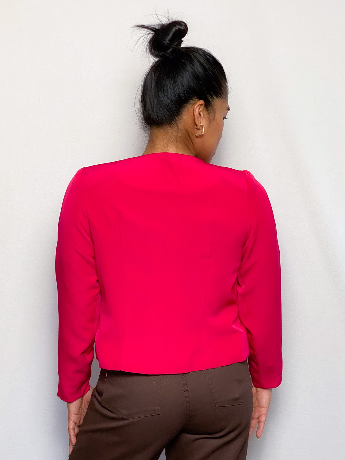 90s Pink Cropped Blazer