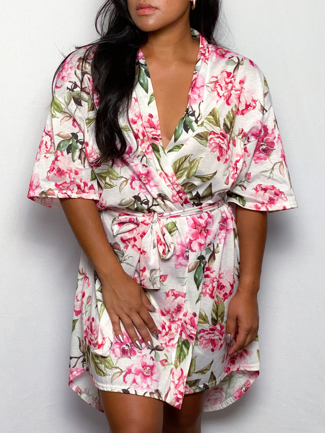 Cotton Floral Robe
