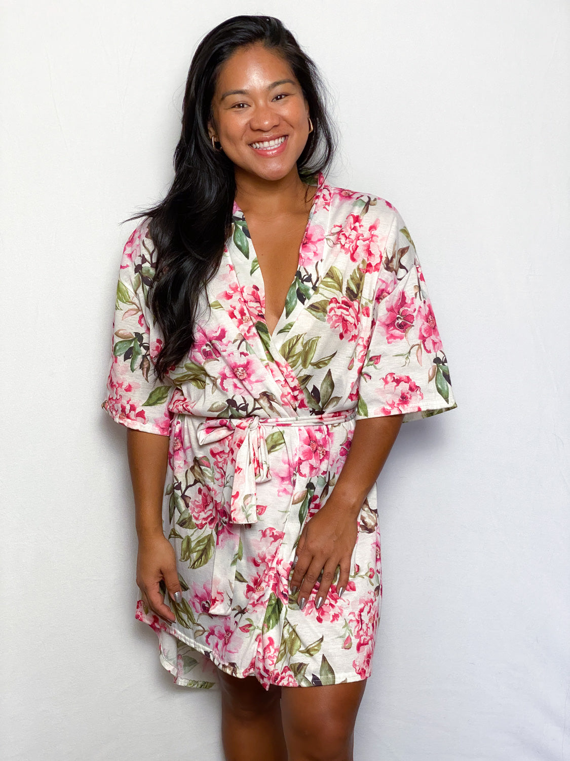 Cotton Floral Robe