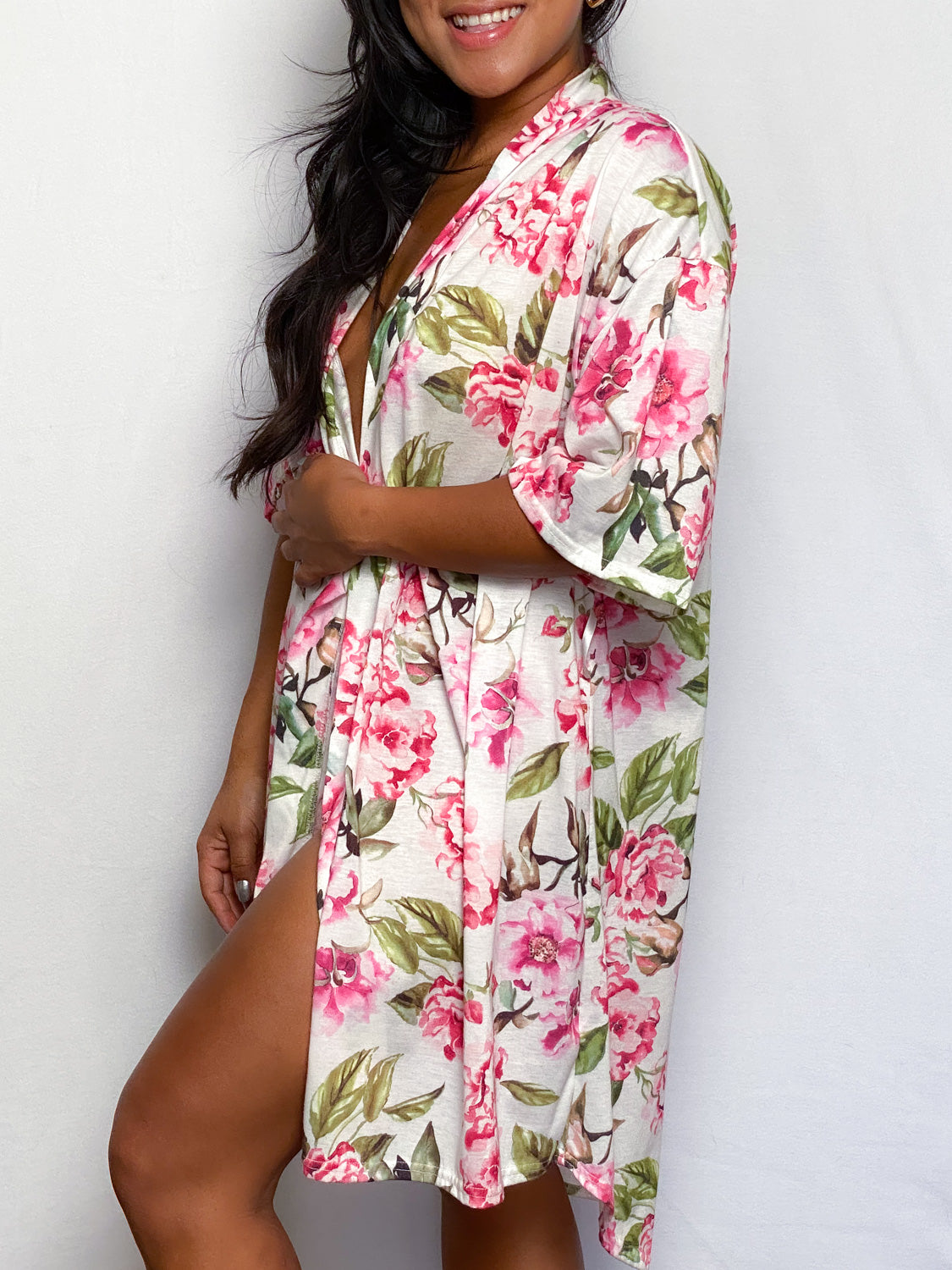 Cotton Floral Robe