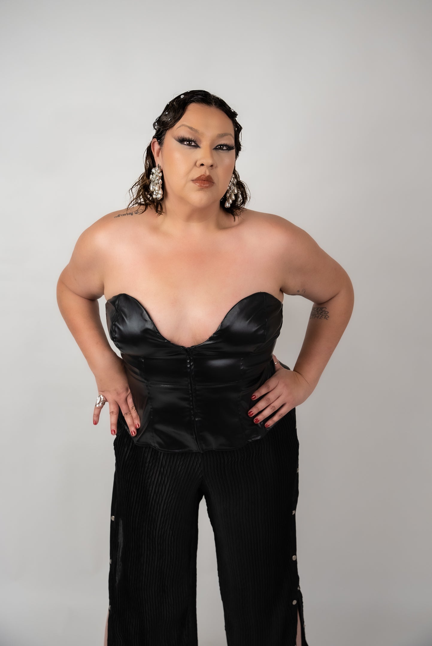 Black Lace Up Corset