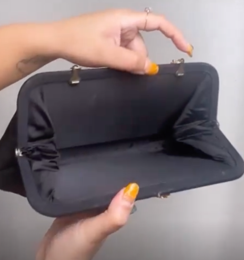 60s Black Evening Purse