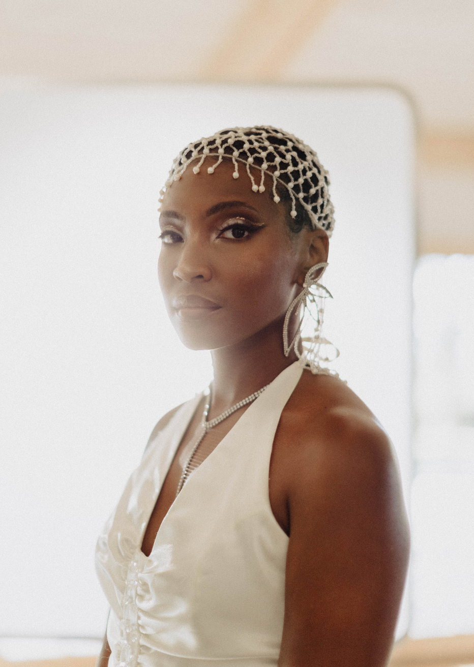 Pearl Beaded Head Peice.