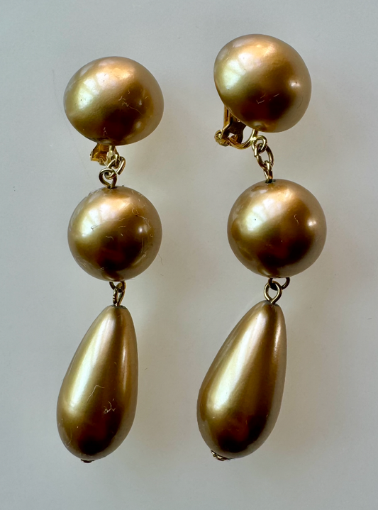 80s Gold Ascent Earrings