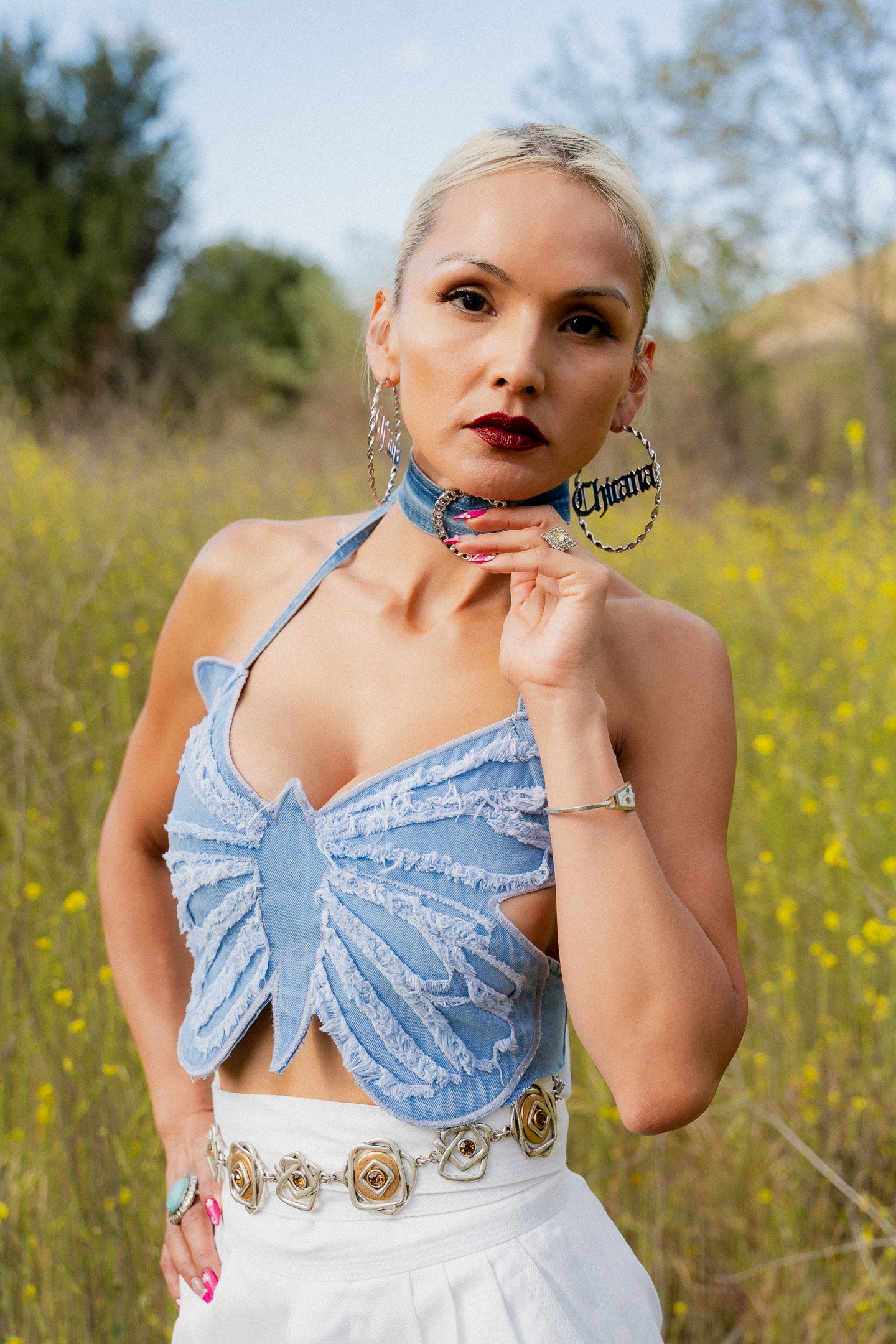 Upcycled Denim Choker