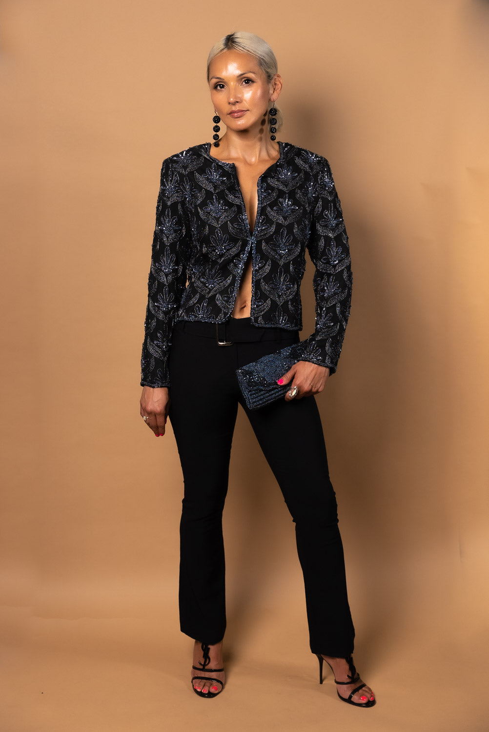 Vintage Silk Beaded Jacket