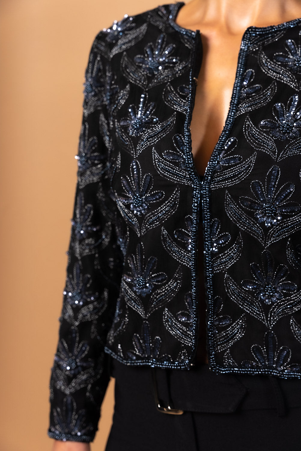 Vintage Silk Beaded Jacket