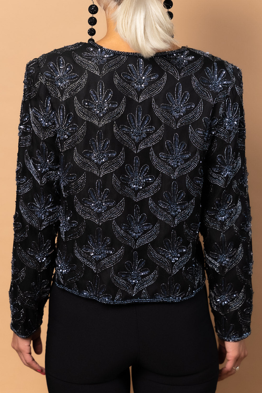 Vintage Silk Beaded Jacket