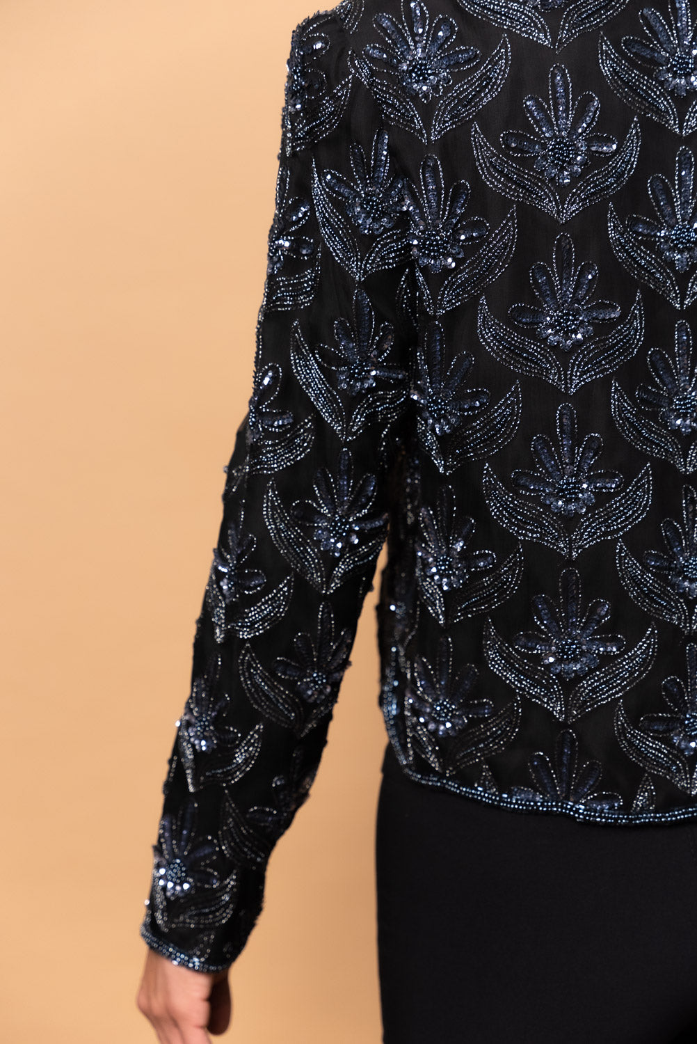 Vintage Silk Beaded Jacket