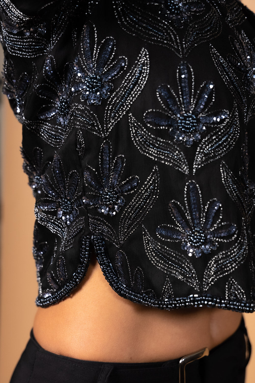 Vintage Silk Beaded Jacket