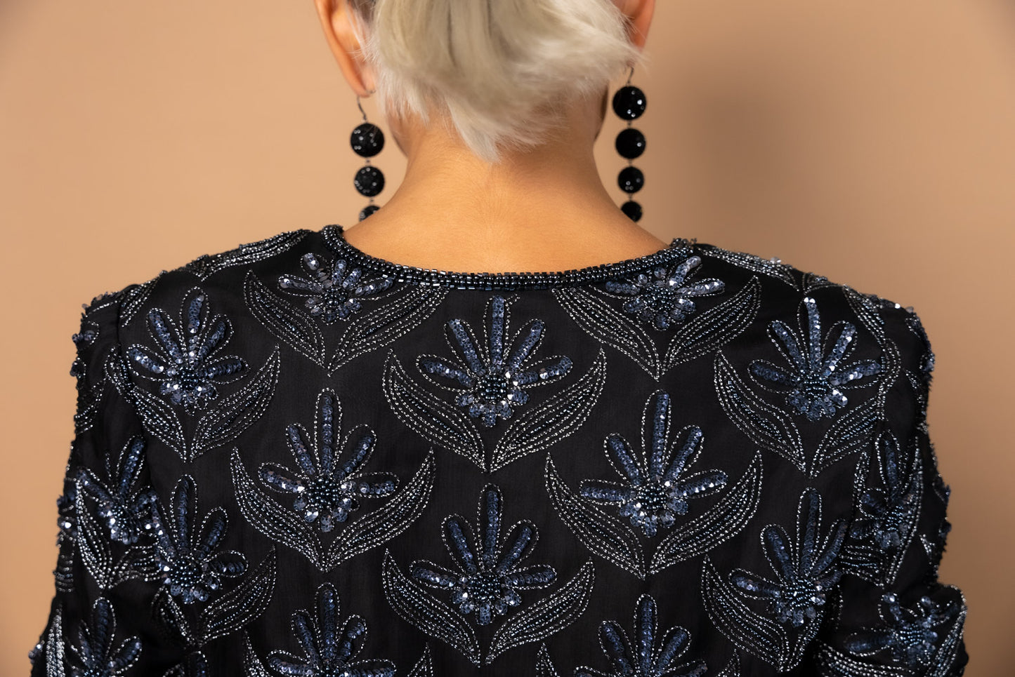 Vintage Silk Beaded Jacket