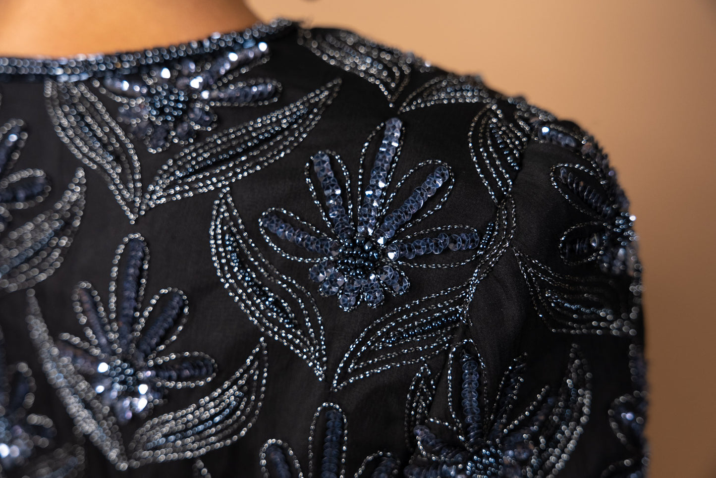 Vintage Silk Beaded Jacket