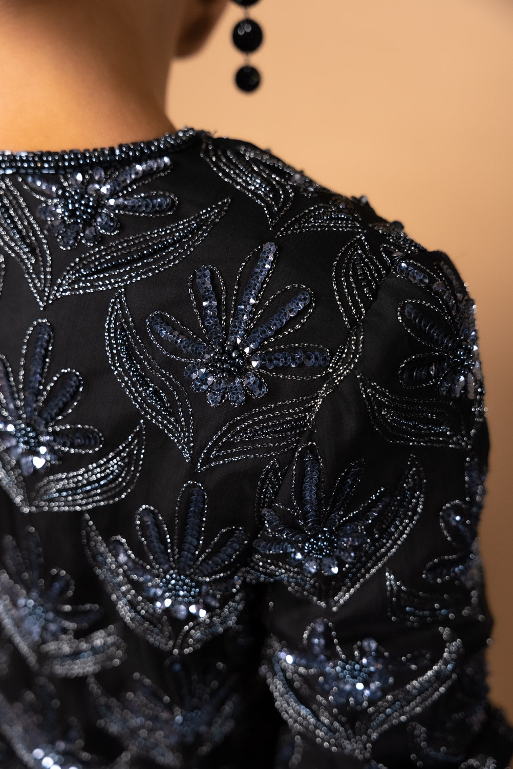 Vintage Silk Beaded Jacket