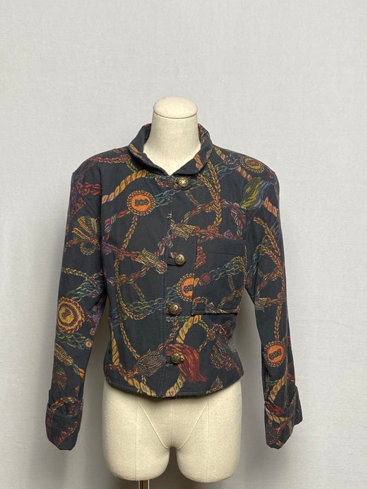 Tapestry Cropped Jacket