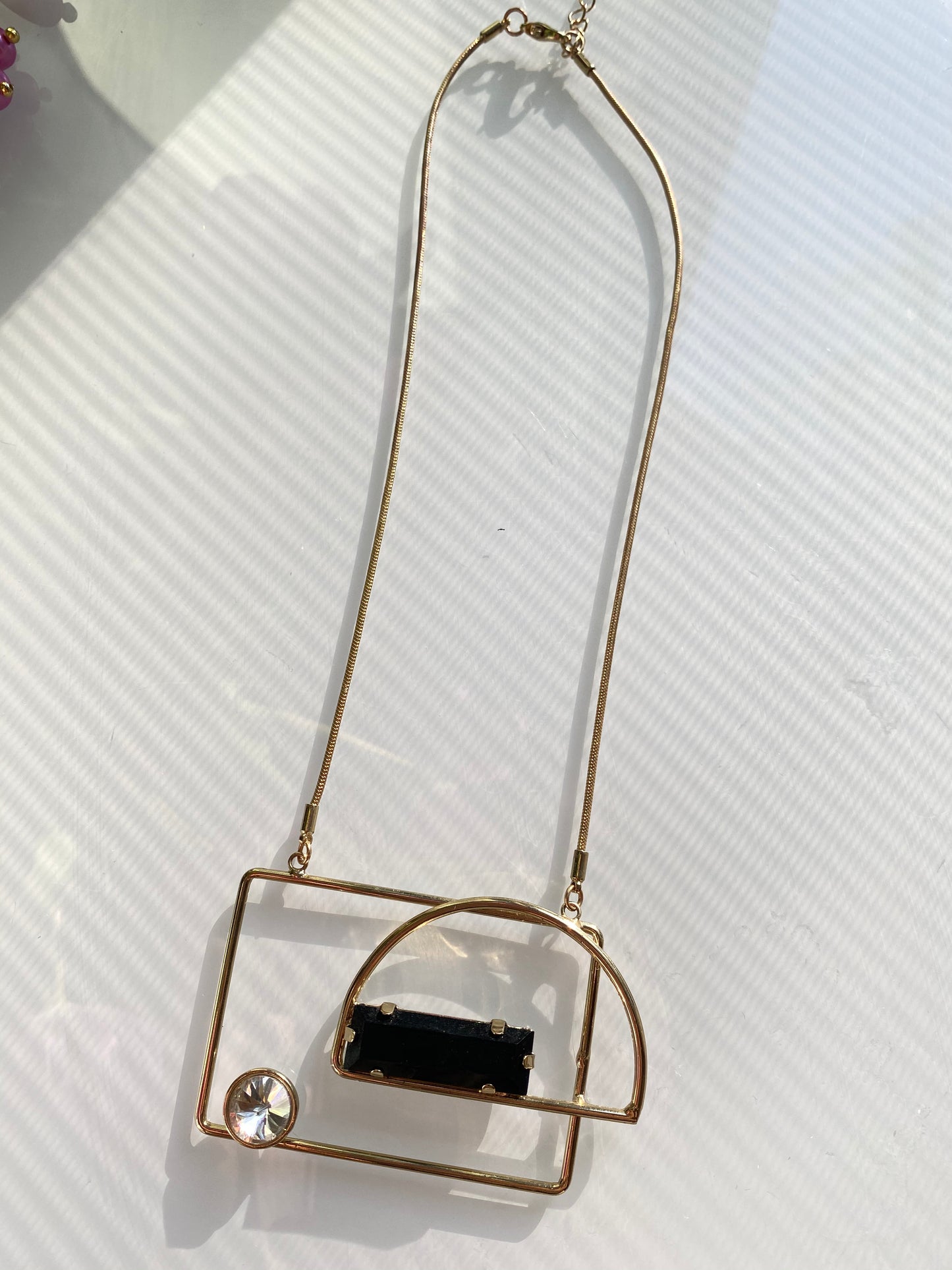 Gold Asymmetrical Necklace