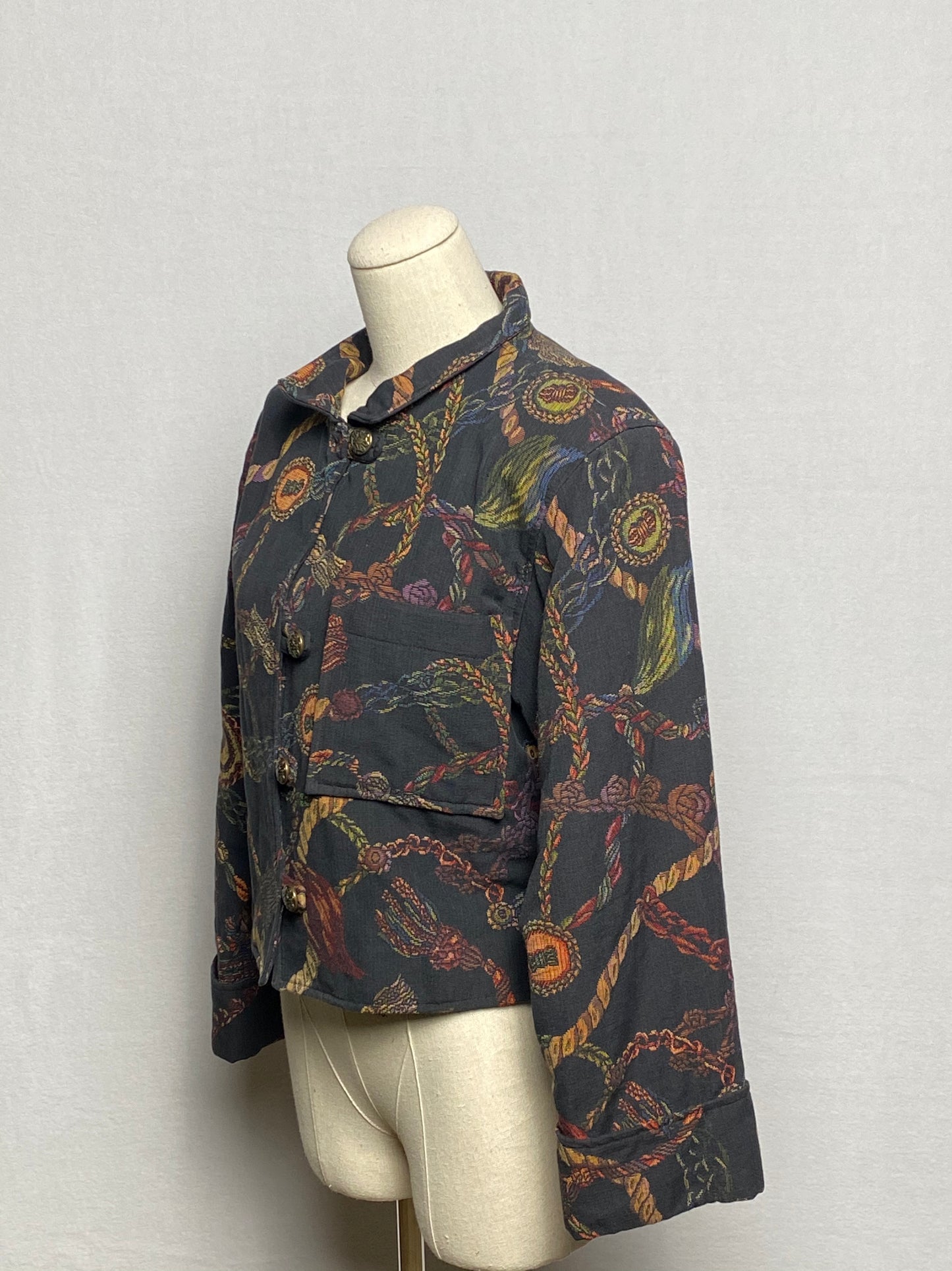 Tapestry Cropped Jacket