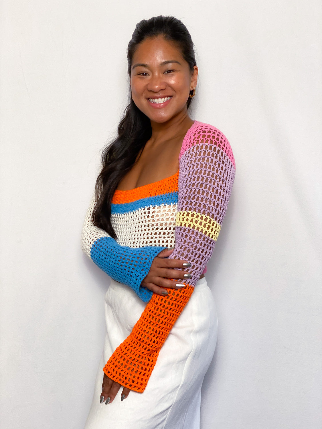 Multicolored Crochet Blouse
