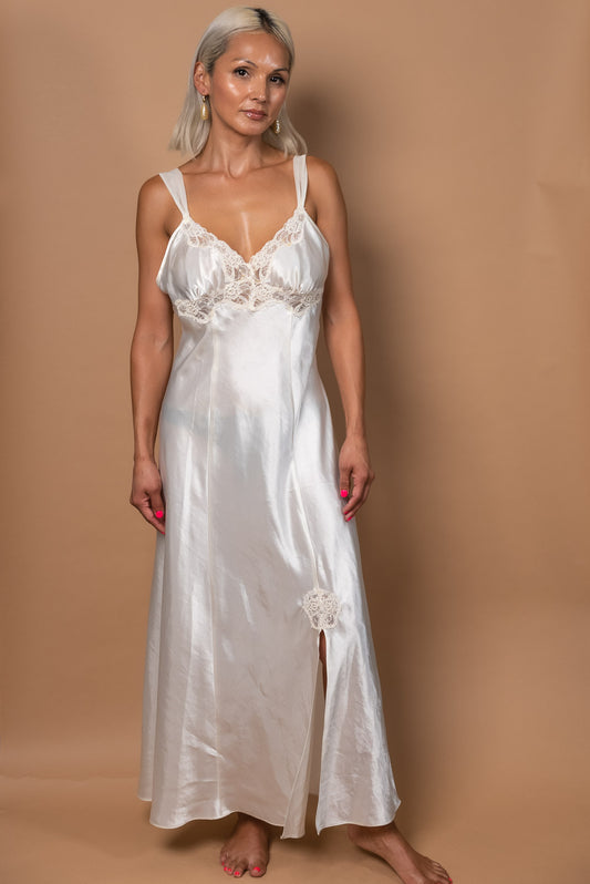 Vintage Ivory Lace Night Gown