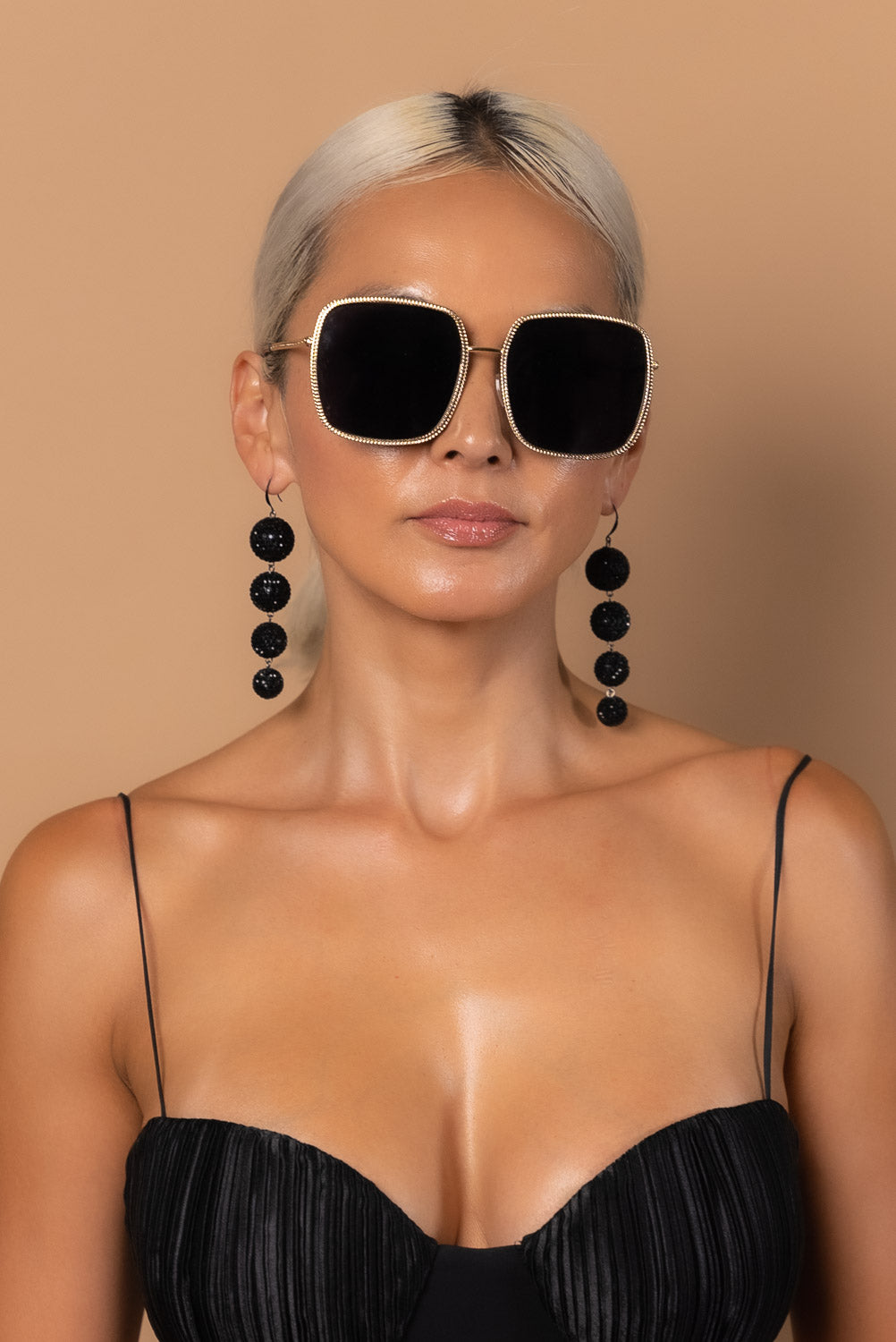 Black and Gold Frame Sunglasses