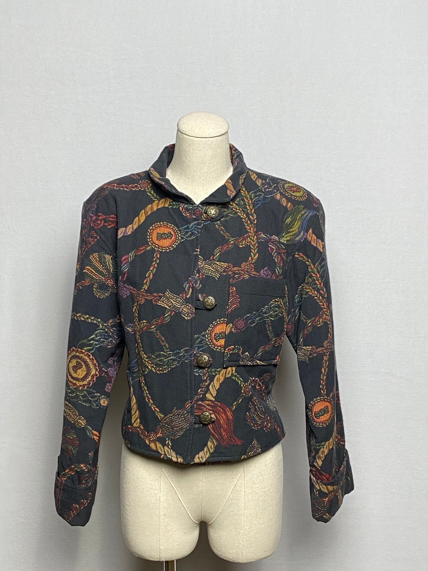 Tapestry Cropped Jacket